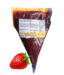 Jahoda Gelová náplň s kusovým ovocem  FRUGELLA    1 kg