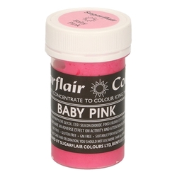 Pastelová gelová barva Sugarflair (25 g) Baby Pink, dětská růžová