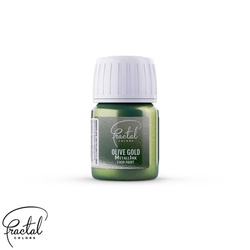 Tekutá metalická barva Fractal - OLIVE GOLD  (30 ml)